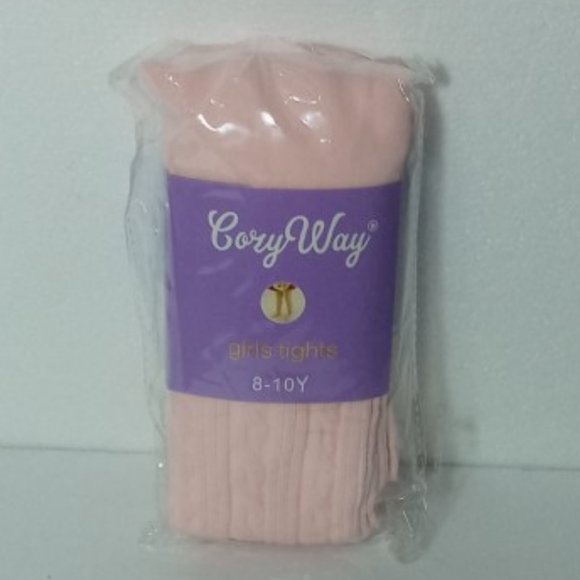 GIRLS TIGHT by CORY WAY PINK/BLACK 8-10Y SET OF 2 - Picture 2 of 4